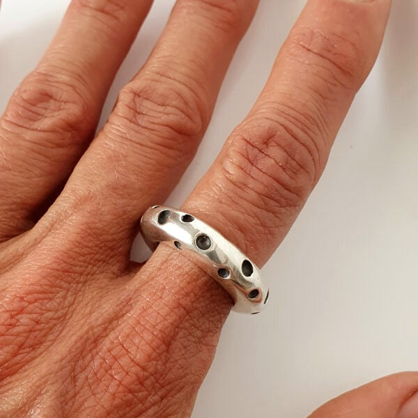 Sterling Silver Smartie Ring 6mm