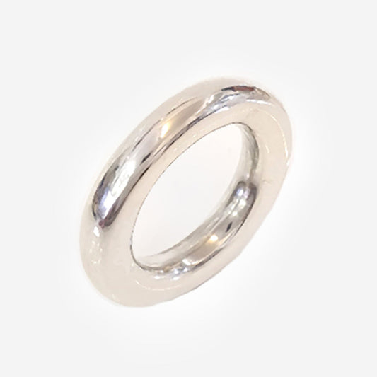 Organic Sterling Silver Ring 5mm