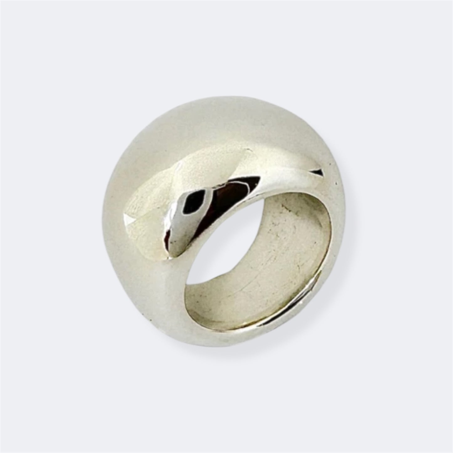 Sterling Silver Organic Domed Ring