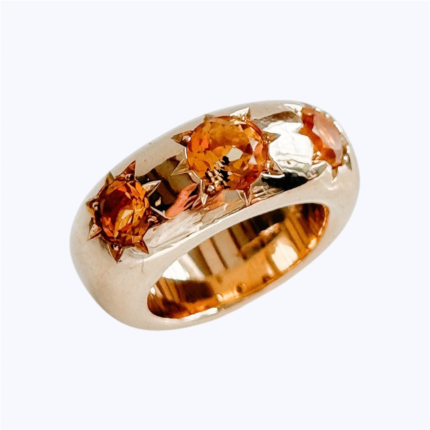 Bronze Star Ring With Citrine