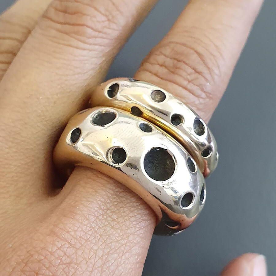 Bronze Smartie Ring 6mm